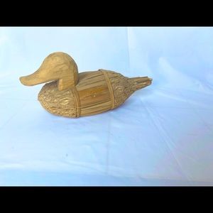 Boho wood/woven duck